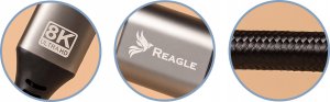 Kabel Reagle DisplayPort - DisplayPort 0.5m srebrny 5