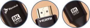 Kabel Reagle HDMI - HDMI 2m czarny 5