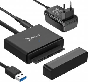 Kieszeń Reagle Adapter USB 3.1 SATA 3,5" 2,5" HDD SSD Zasilacz 1