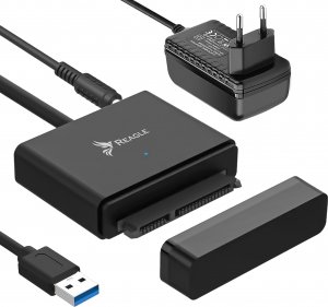 Kieszeń Reagle Adapter USB 3.1 SATA 3,5" 2,5" HDD SSD Zasilacz 9