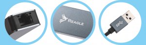 Karta sieciowa Reagle PRZEJŚCIÓWKA USB 3.2 ETHERNET ADAPTER KARTA SIECIOWA LAN RJ45 2,5Gb/s 5