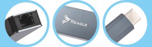 Karta sieciowa Reagle PRZEJŚCIÓWKA USB-C ETHERNET ADAPTER KARTA SIECIOWA LAN RJ45 2,5Gb/s 5
