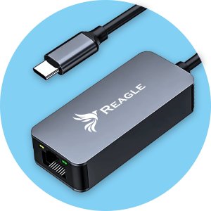 Karta sieciowa Reagle PRZEJŚCIÓWKA USB-C ETHERNET ADAPTER KARTA SIECIOWA LAN RJ45 2,5Gb/s 9