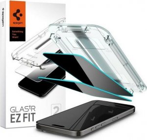 Spigen Szkło Hartowane Spigen Ez Fit 2-pack Iphone 15 Pro Privacy Braders 1