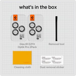 Spigen Szkło na aparat Glas.tR Ez Fit Optik Pro 2-Pack - iPhone 15 Pro / 15 Pro Max / 14 Pro / 14 Pro Max 6