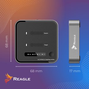 Stacja dokująca Reagle Stacja klonująca dysk SSD NVME PCIe M.2 USB-C 3.2 M2 Adapter do 4TB 10gbps 9