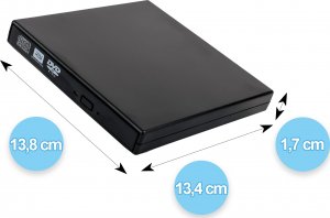 Napęd Reagle NAPĘD CD-R/DVD-ROM/RW SLIM ZEWNĘTRZNY USB NAGRYWARKA PRZENOŚNY DO LAPTOPA 6