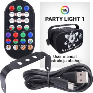 LIGHT4ME LIGHT4ME PARTY LIGHT 1 efekt LED oświetlenie disco laser UV +pilot 4