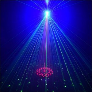 LIGHT4ME LIGHT4ME PARTY LIGHT 1 efekt LED oświetlenie disco laser UV +pilot 5