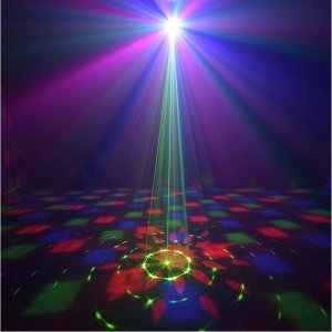 Lampa studyjna LIGHT4ME LIGHT4ME PARTY LIGHT 3 efekt LED oświetlenie disco laser kula +pilot 7