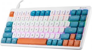 Klawiatura Tracer TRACER TRAKLA47309 Klawiatura mechaniczna FINA 84 biała 3