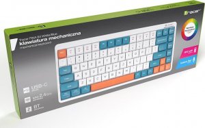 Klawiatura Tracer TRACER TRAKLA47309 Klawiatura mechaniczna FINA 84 biała 5