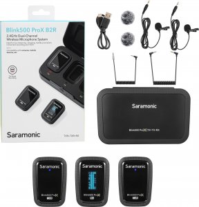 Mikrofon Saramonic Saramonic Blink500 ProX B2R Zestaw do bezprzewodowej transmisji dźwięku 1