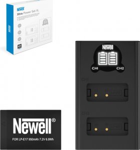Akumulator Newell NEWELL Ładowarka dwukanałowa DL-USB-C i akumulator LP-E17 do Canon 1