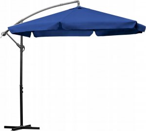 Lehmann PARASOL OGRODOWY Z WYSIĘGNIKIEM SKŁADANY REGULACJA WYSOKOŚCI GRANAT 350cm 10