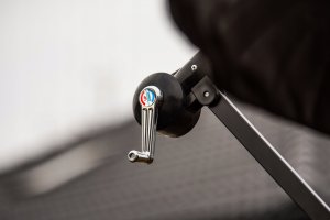 Lehmann PARASOL OGRODOWY Z WYSIĘGNIKIEM SKŁADANY REGULACJA WYSOKOŚCI GRANAT 350cm 5