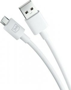 Kabel USB 3MK USB-A - microUSB 1.2 m Biały (5903108541176) 4