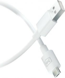 Kabel USB 3MK USB-A - microUSB 1.2 m Biały (5903108541176) 5