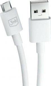 Kabel USB 3MK USB-A - microUSB 1.2 m Biały (5903108541176) 8