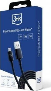 Kabel USB 3MK USB-A - microUSB 1.2 m Czarny (5903108541183) 9