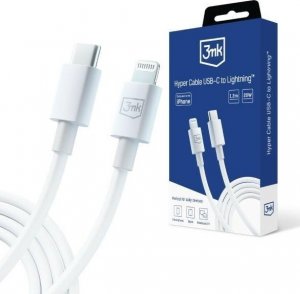 Kabel USB 3MK Hyper Cable C to Lightning 20W 1.2m White 1