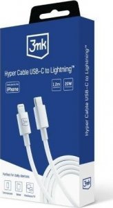 Kabel USB 3MK USB-C - Lightning 1.2 m Biały (5903108541190) 9