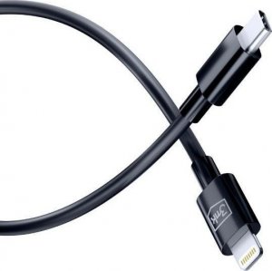 Kabel USB 3MK USB-C - Lightning 1.2 m Czarny (5903108541206) 5