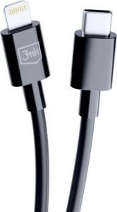 Kabel USB 3MK USB-C - Lightning 1.2 m Czarny (5903108541206) 8