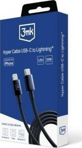 Kabel USB 3MK USB-C - Lightning 1.2 m Czarny (5903108541206) 9