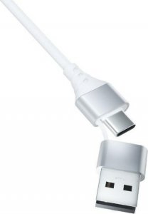 Kabel USB 3MK USB-A + USB-C - USB-C + microUSB + Lightning 1.5 m Biały (5903108541237) 5