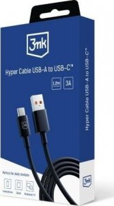 Kabel USB 3mk USB-A - USB-C 1.2 m Czarny (3M005894) 10