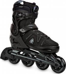 Rolki Raven Inlineskates Pulse PRO rekreacyjne regulowane czarne r. 43-46 2