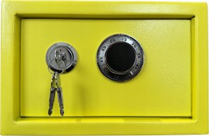 Total shopping Sejf Domowy Szyfrowy Mechaniczny Skrytka Kasetka Żółty Stylowy Design 2