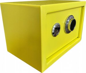 Total shopping Sejf Domowy Szyfrowy Mechaniczny Skrytka Kasetka Żółty Stylowy Design 3