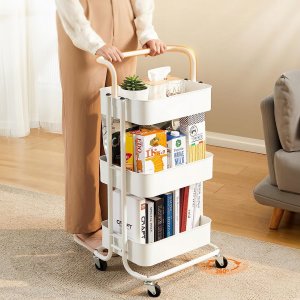 Total shopping Mobilny Regał Kuchenny Stolik Na Kółkach Barek Wózek Łazienkowy Solidny 4