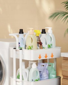 Total shopping Mobilny Regał Kuchenny Stolik Na Kółkach Barek Wózek Łazienkowy Solidny 6