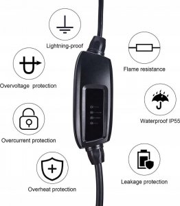 Ładowarka Duosida TS-EVC-16A-T2-5M Type 2 3.7kW 3