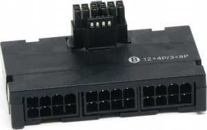 QingSea Adapter Wtyczka kątowy złącze 90 stopni 3*8 PIN 12VHPWR 12+4 PIN 600W TYP B 2