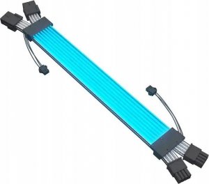 QingSea Przedłużacz ARGB kabel do zasilacza 2*8(6+2) Pin GPU Karta graficzna 2