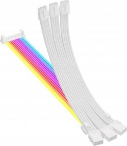 QingSea Przedłużacz ARGB kabel do zasilacza 3*8(6+2) Pin GPU Karta graficzna 4