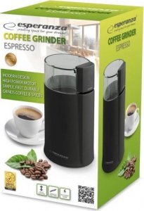 Młynek do kawy Esperanza Młynek do kawy elektryczny do mielenia kawy i orzechów Esperanza ESPRESSO 3