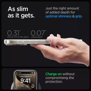 Spigen Spigen Ultra Hybrid MagSafe, zero one natural titanium - iPhone 15 Pro Max 13