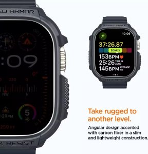 Spigen Spigen Rugged Armor, dark gray - Apple Watch Ultra 2/1 49mm 13