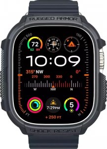 Spigen Spigen Rugged Armor, dark gray - Apple Watch Ultra 2/1 49mm 7