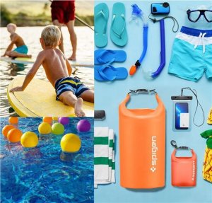 Spigen Spigen Aqua Shield WaterProof Dry Bag 20L + 2L A630, sunset orange 5
