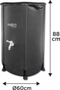 Neo Składany pojemnik na deszczówkę, 250 L, PVC (15-951) 7