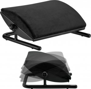 Mozos FS3 - Podnóżek biurowy, czarny 3