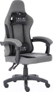 Fotel Zenga Krzesło Gamingowe Fotel Infini System Dark Gray Tkanina 1