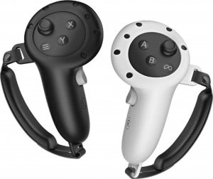 Vortex Virtual Reality Silikonowe pokrowce na kontrolery+uchwyt do Meta Quest 3 | Szary 2