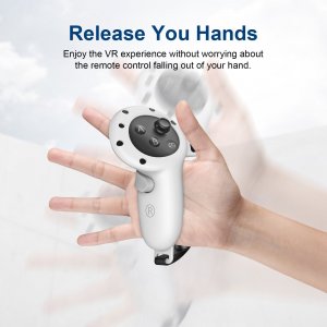 Vortex Virtual Reality Silikonowe pokrowce na kontrolery+uchwyt do Meta Quest 3 | Szary 6